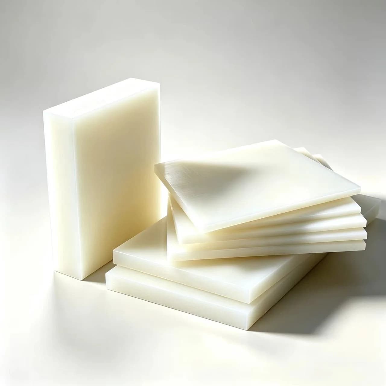 White Nylon Board PA6 Solid Plastic MC Cast Nylon Corrosion-Resistant PP Board Customizable Processing Zero-Cut Service