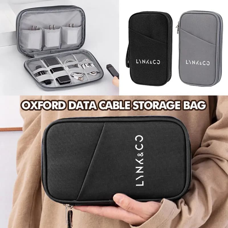 Portable Cable Storage Bag Power Bank Digital Cable Earphone Case For LYNK&CO 01 Phev 02 03 Phev 03+ 05 06 09 PHEV 09 MHEV