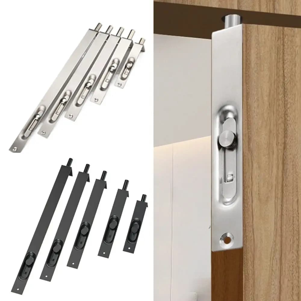 Nuovi bulloni per porta in acciaio inossidabile bullone scorrevole 4/6/8/10/12 pollici chiavistello per porta hardware antifurto chiavistello di sicurezza porta del cancello