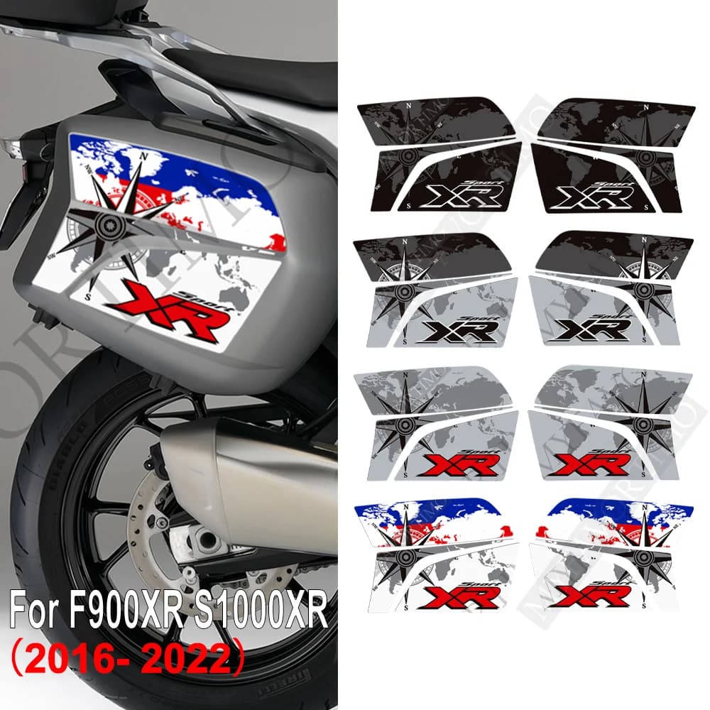 F900XR S1000XR moto Tank Pad Trunk valigie valigie Panniers adesivi decalcomanie per BMW F900 S1000 XR 2016 - 2020 2021 2022