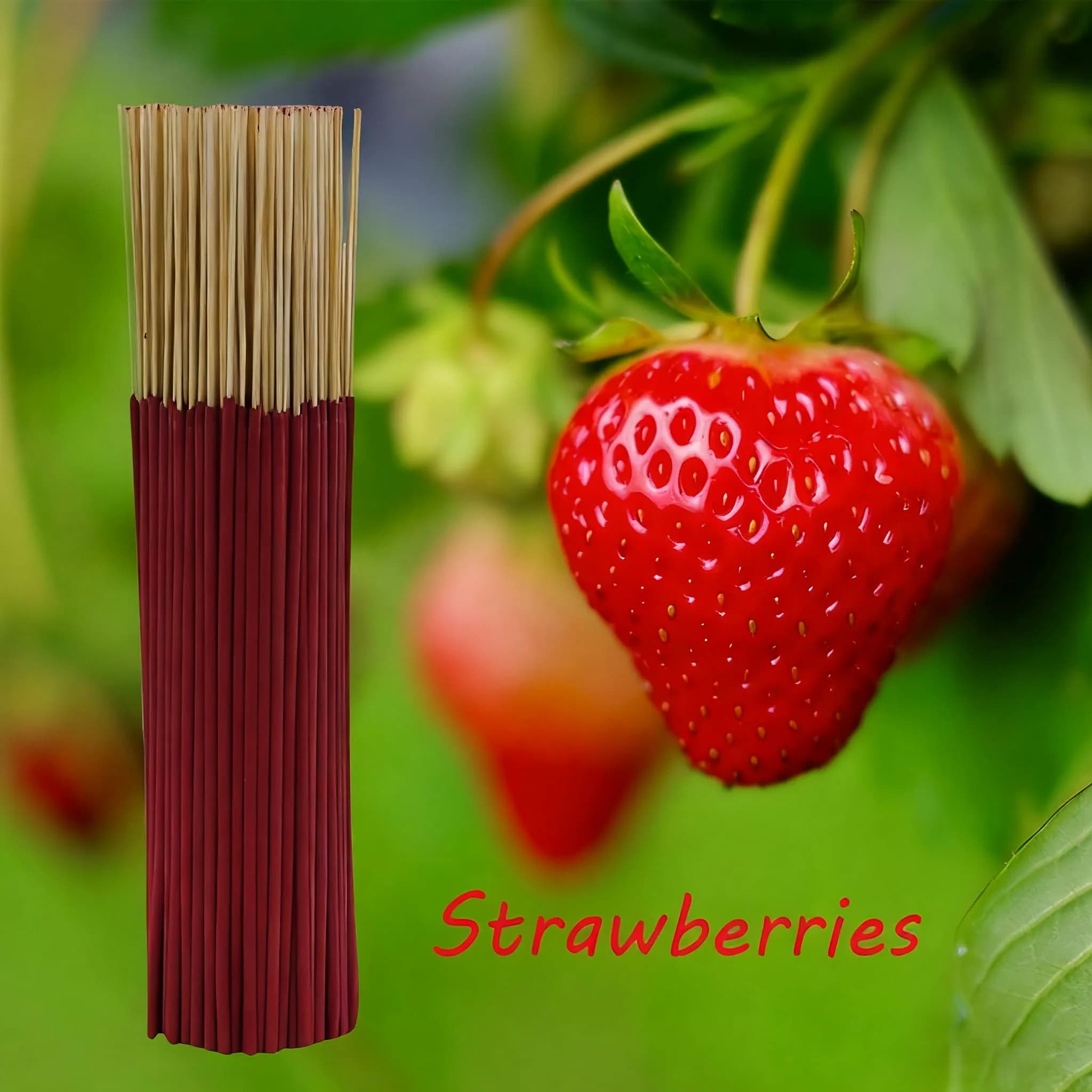 Incenso alla fragola e frutta da 22 cm, la scelta migliore per quelle che amano fragole, bastoncini di incenso adatti per la purificazione dell'aria, lo yoga, la meditazione, l'esercizio, la pulizia e il relax della casa