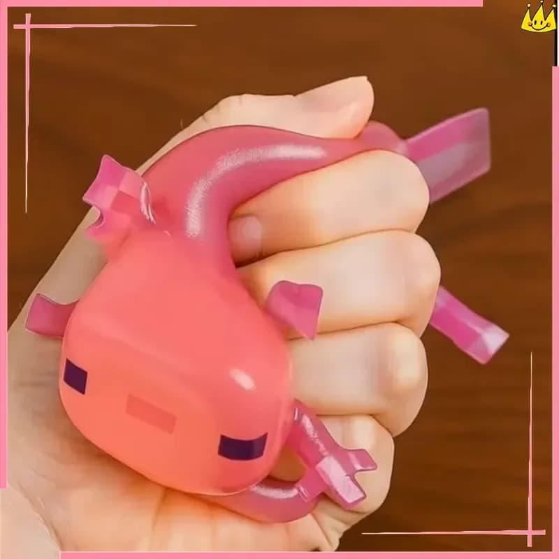 Giocattolo Antistress a Forma di Axolotl, Gioco Sensoriale per Ansia, Autismo, ADHD, Regalo Calmante per Bambini e Adulti, Morbido e Carino