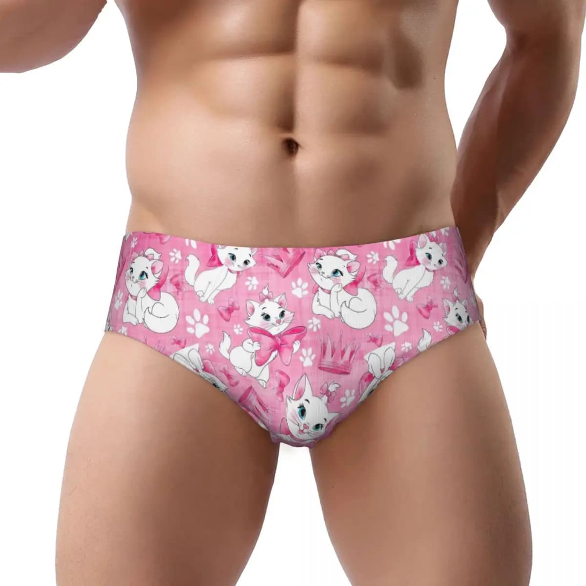 Mutandine Personalizzate con Gatto Marie dei Cartoni Animati Aristocats, Biancheria Intima Traspirante ed Elastica per Donne
