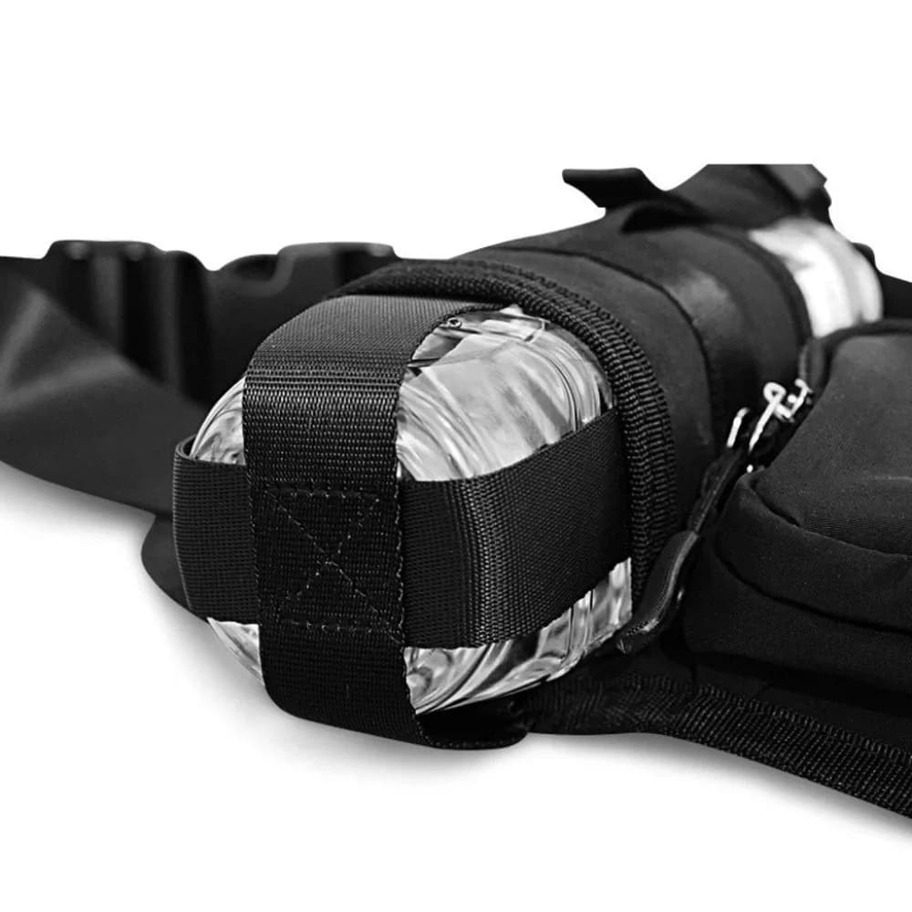 Waterproof Running Waist Pack Adjustable Oxford Crossbody Running Belt Bag Lightweight Sports Shoulder Pack Marathon Training