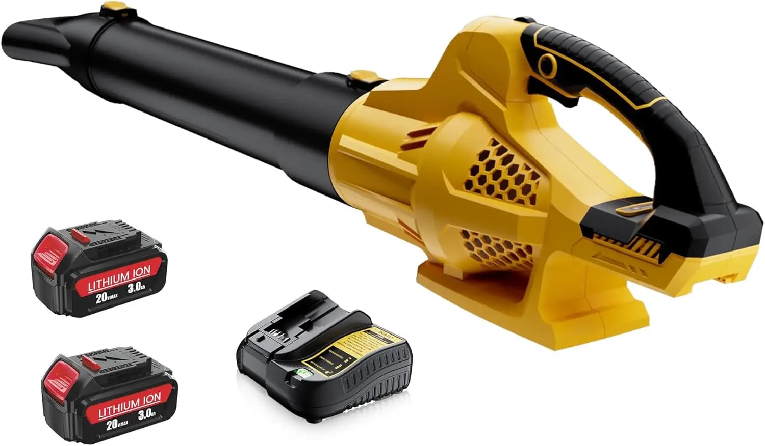 Wireless Foil Blower with 2 Batteries and Charger, 6 Speed, 500CFM for the Care of the Meadow