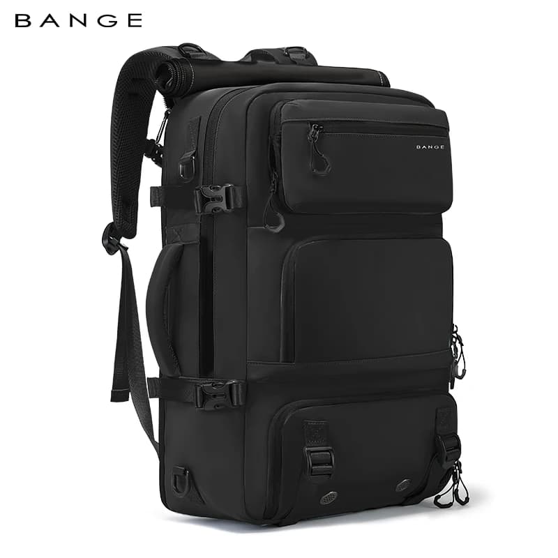BANGE 2-in-1 Laptop Backpack with Detachable Sling Bag Multi-Use Oxford Water Repellent Business Travel Bag with Shoe Pocket