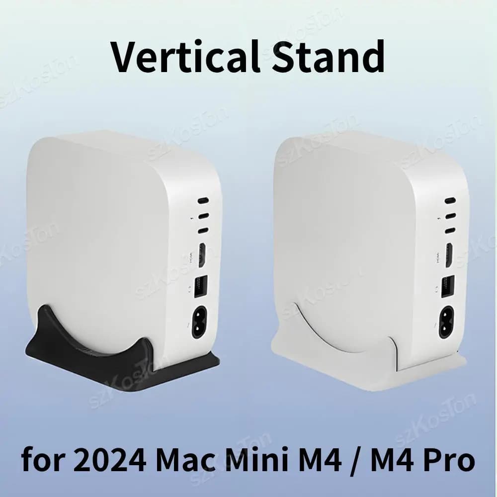 Supporto verticale robusto antiscivolo per 2024 Mac Mini M4 Computer desktop Accessori per stampa 3D per Mac Mini M4 Pro PC Holde