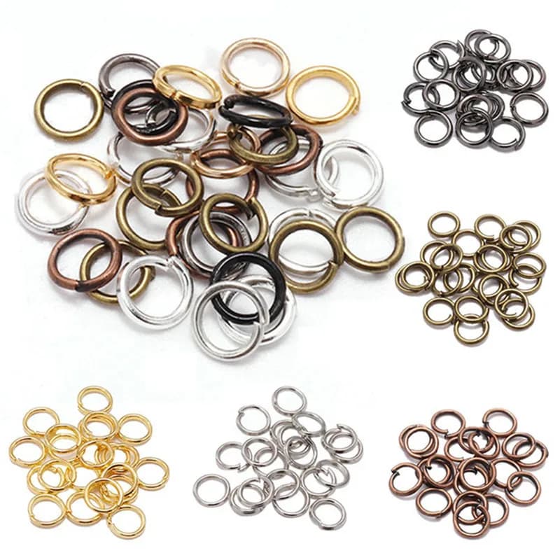 50/100/200pcs Open round Rings for Pendants Necklace Bracelet Connectors Jewelry Making Materials