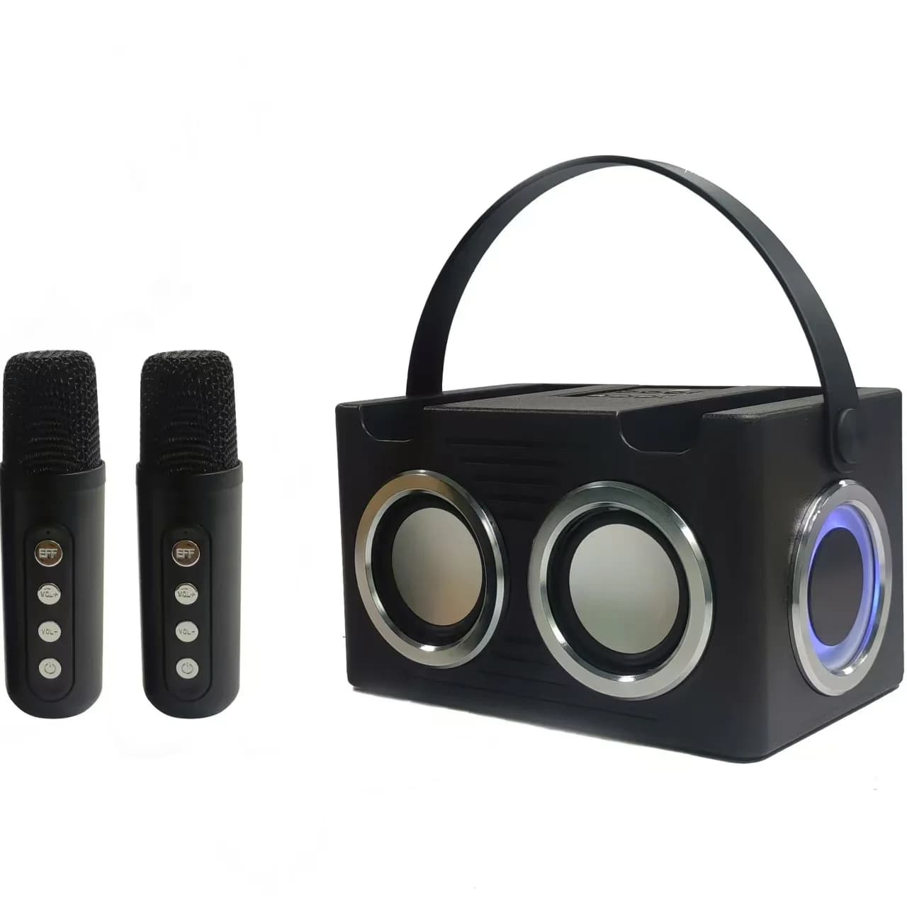 Set karaoke YS203, sistema audio K-singing, altoparlante A830 con doppio microfono wireless Bluetooth per esterni