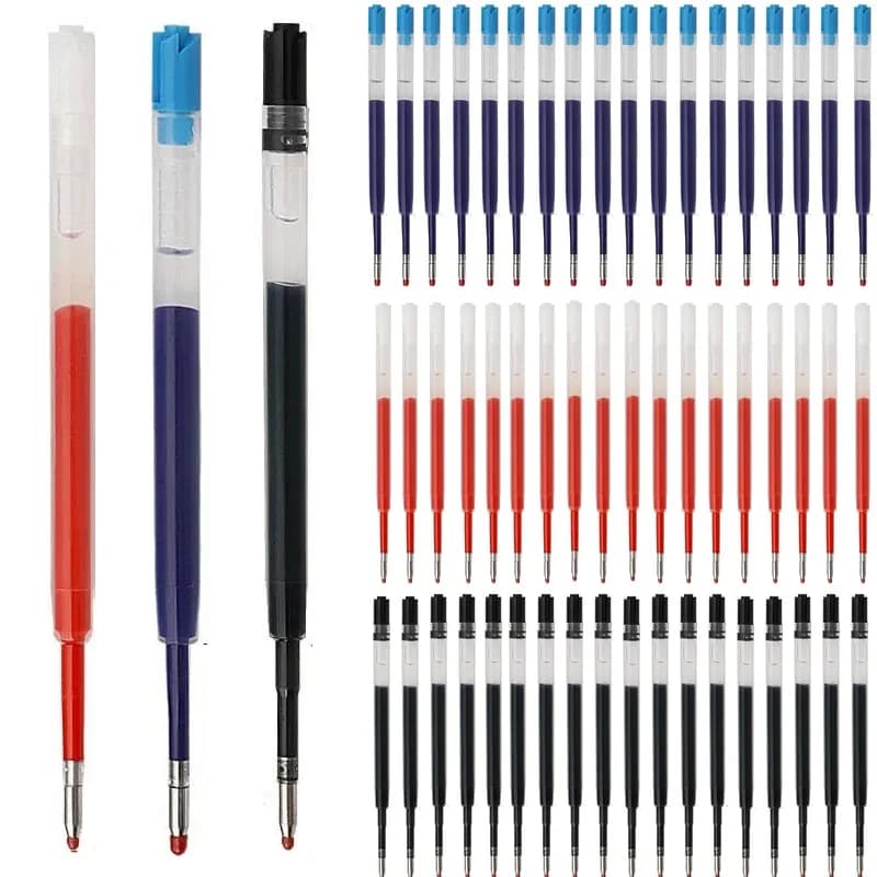 5/10/50 PCS Ballpoint Pen Refill Medium Point L:3.9 In Black Ink Rods Refill School Office Supplies Stationery