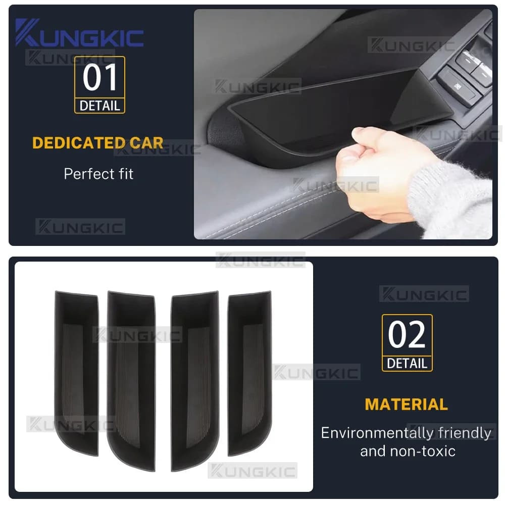 Scatola portaoggetti per porte laterali auto per Subaru Crosstrek 2024 2025 Scatola portaoggetti in ABS LHD RHD Accessori interni