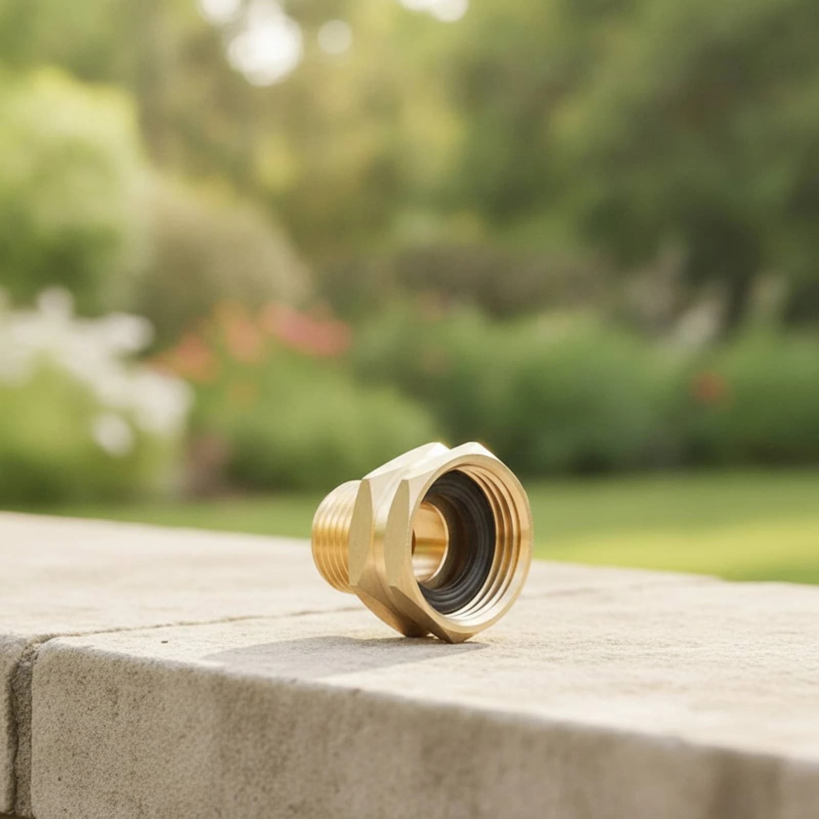 Hose Fitting with Washer Threaded Hose Adapter Pipe Adapter Hex Long-Lasting for Gardeners, Garden, Irrigation