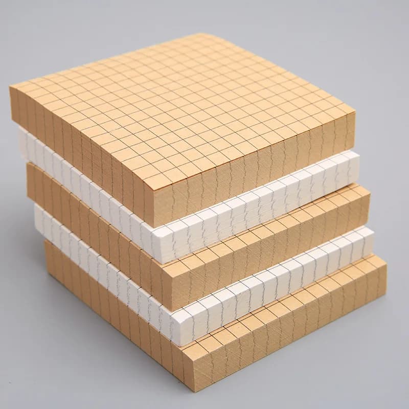 80 fogli Memo Pad Sticky Notes Planner Adesivi Taccuini Forniture per ufficio Notebook Note adesive Lista delle cose da fare Memo Cancelleria