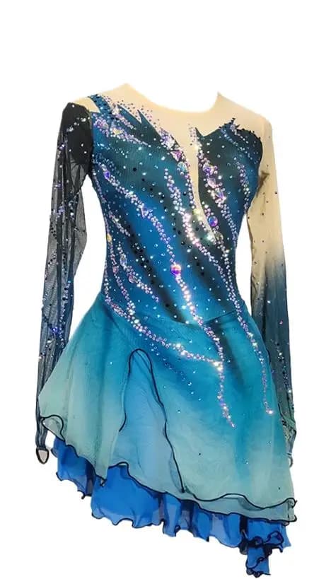 Pattinaggio artistico: Abito professionale personalizzato per pattinaggio artistico per bambini e adulti, abbigliamento per pattinaggio su ghiaccio