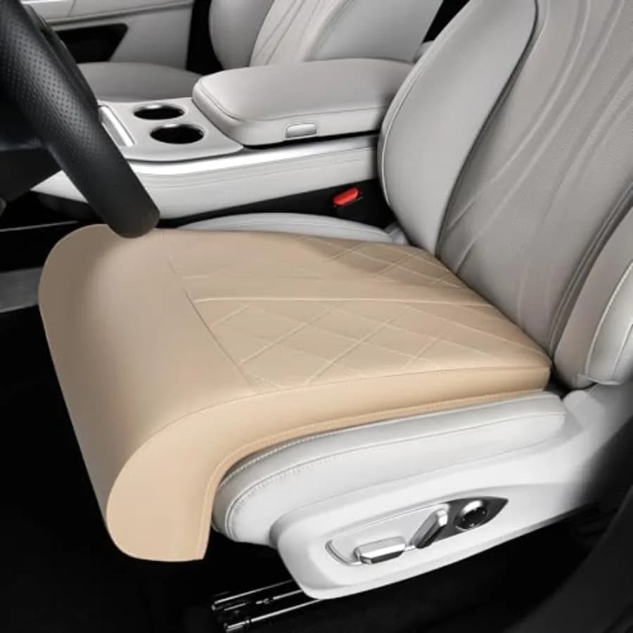 Cuscino di Supporto per Estensione Gambe Sedile Auto Coverado, Impermeabile in Pelle, Universale per Sedili Auto e Sedie da Ufficio