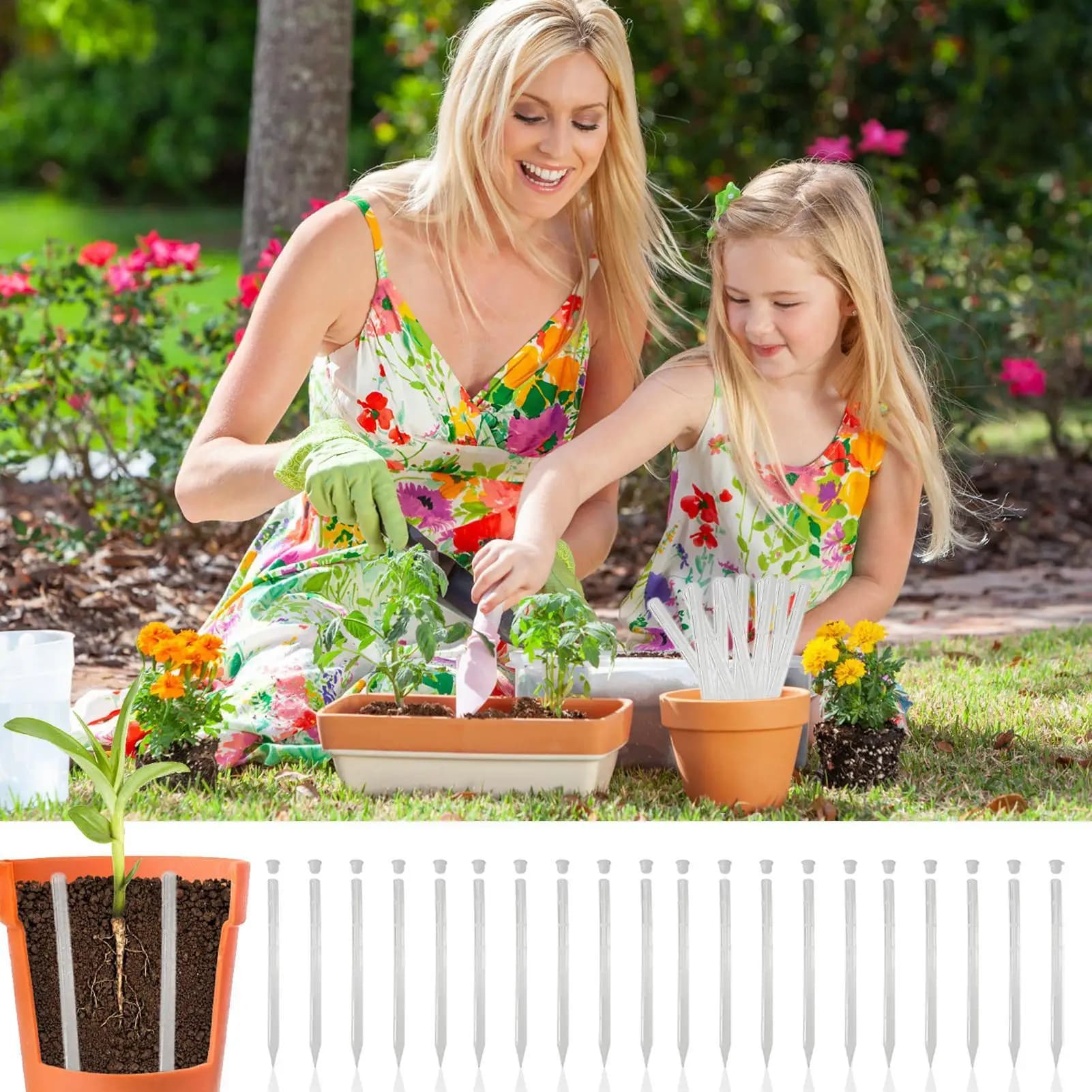Plant aeration tubes for pots Aerator for potted 20-piece 9.8 inch soil Prevent ventilation sticks for excessive irrigation for vegetables
