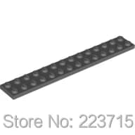 *Plate 2x14* 10 pcs DIY enlighten block brick part No.91988 Compatible With Other Assembles Particles