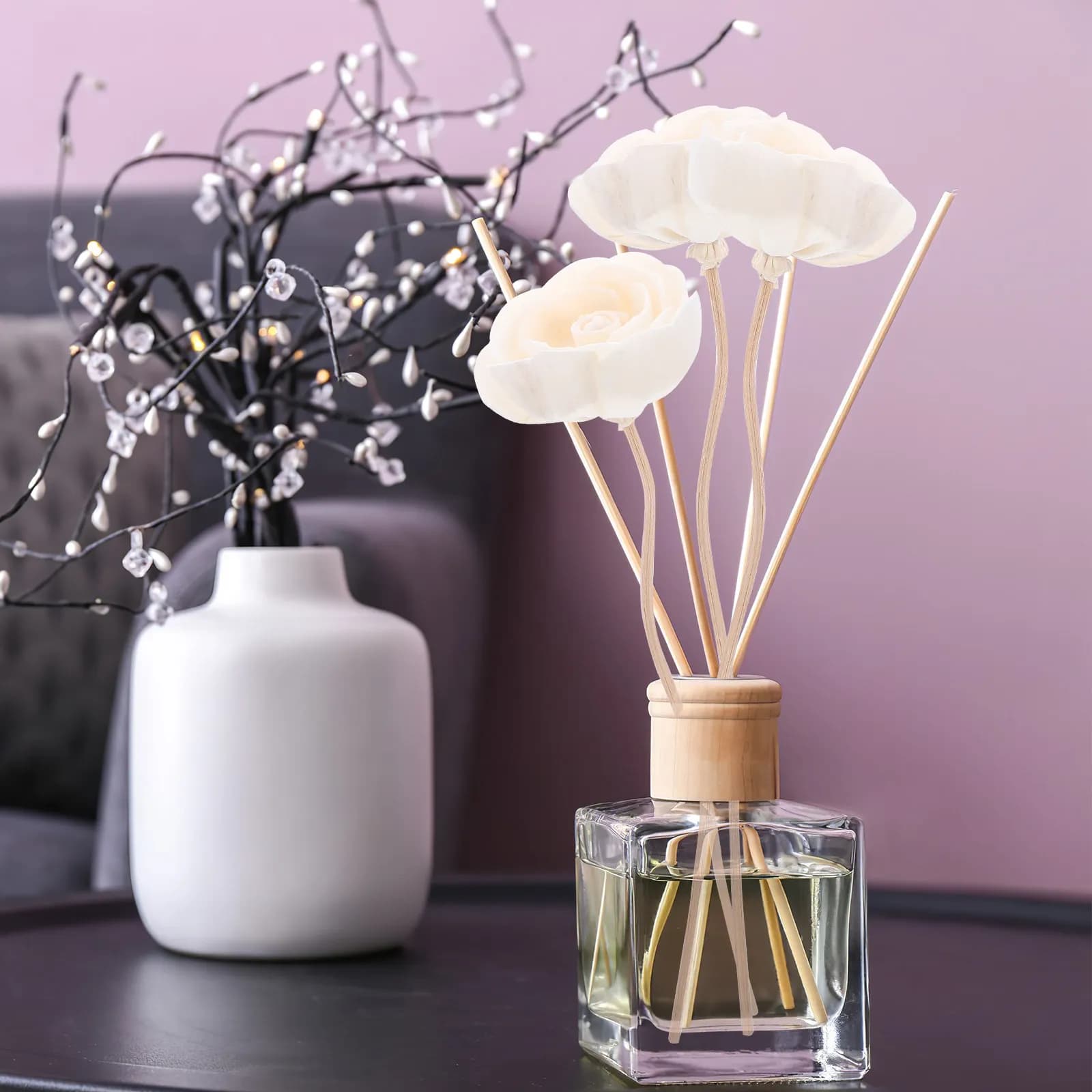 10 bastoncini diffusori per aromaterapia con bastoncini diffusori di olio essenziale floreale per profumare casa, ufficio e camera da letto