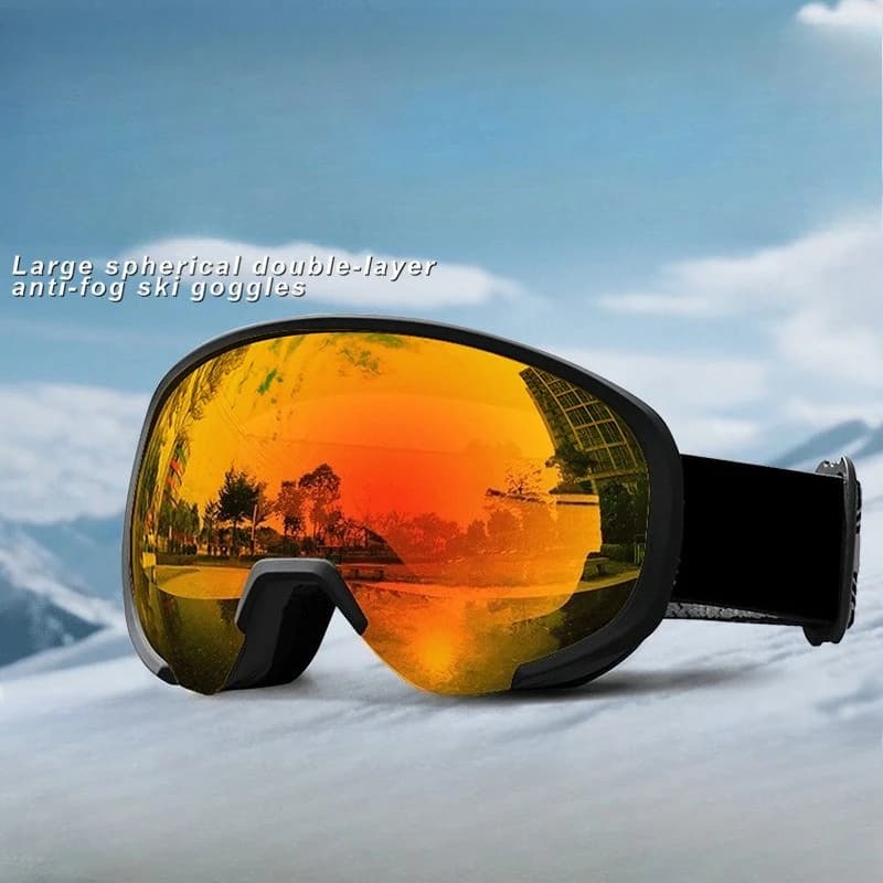 Fanceey Sport all'aria aperta Occhiali da sci da donna Antiappannamento Snowboard Occhiali da sci UV400 Motoslitta Occhiali da uomo Adolescente Ciclismo