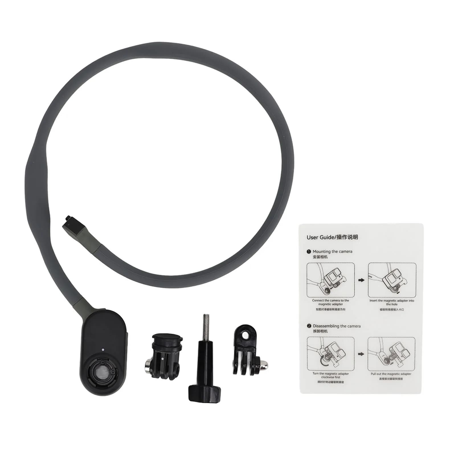 360 Degree Rotatable Magnetic Neck Mount Necklace Universal Hands Free Phone Camera Holder For Vlog Shooting