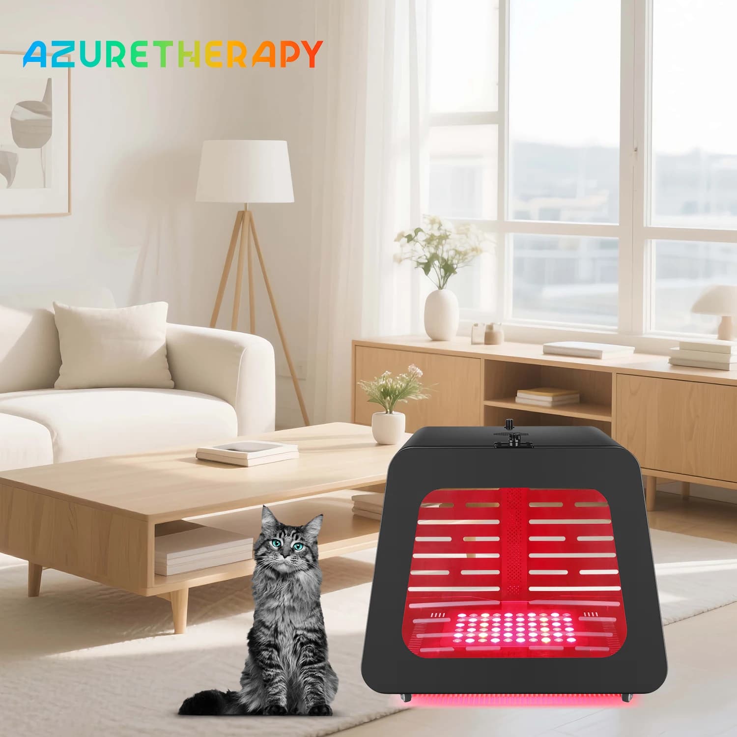 Cuccia/Trasportino per Cani e Gatti Azure OEM ODM per Uso Domestico con Terapia a Luce Rossa e Infrarossi PDT - Dispositivo per la Salute e il Benessere degli Animali Domestici