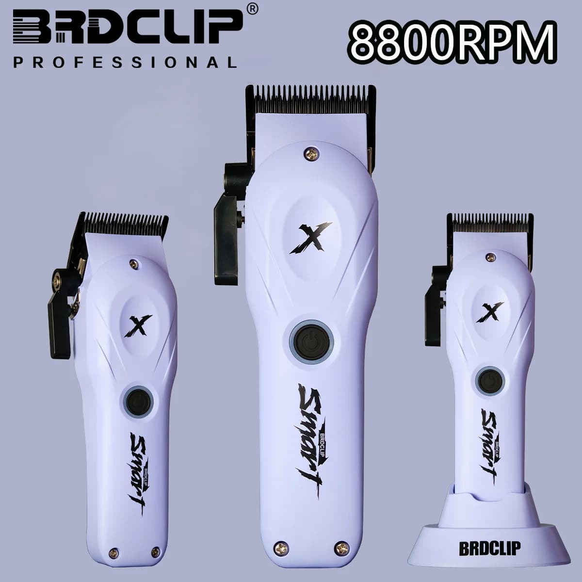 2026 NEW BRDCLIP Purple 8800 rpm Professional haircut Barbiere 108 Haircuts Haircutting Machine Tools for salon for men