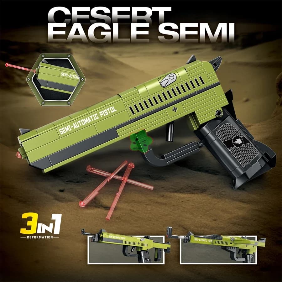 Blocchi di costruzione tecnici Giocattoli Pistola Scorpione Uziel Submetrico Magnum Aquila USP Pistola WW2 Militare SWAT Arma Modello Per I Bambini