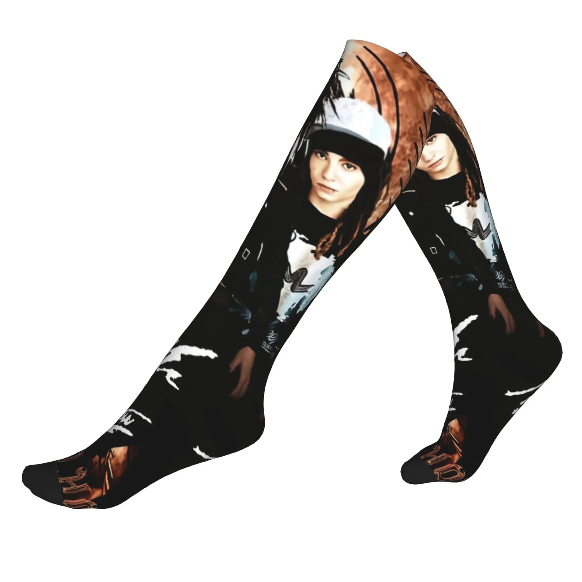 Tokio Hotels Heavy Metal Pop Rock Men's Sports Compression Socks Unisex Funny 3D Printing Dress Socks