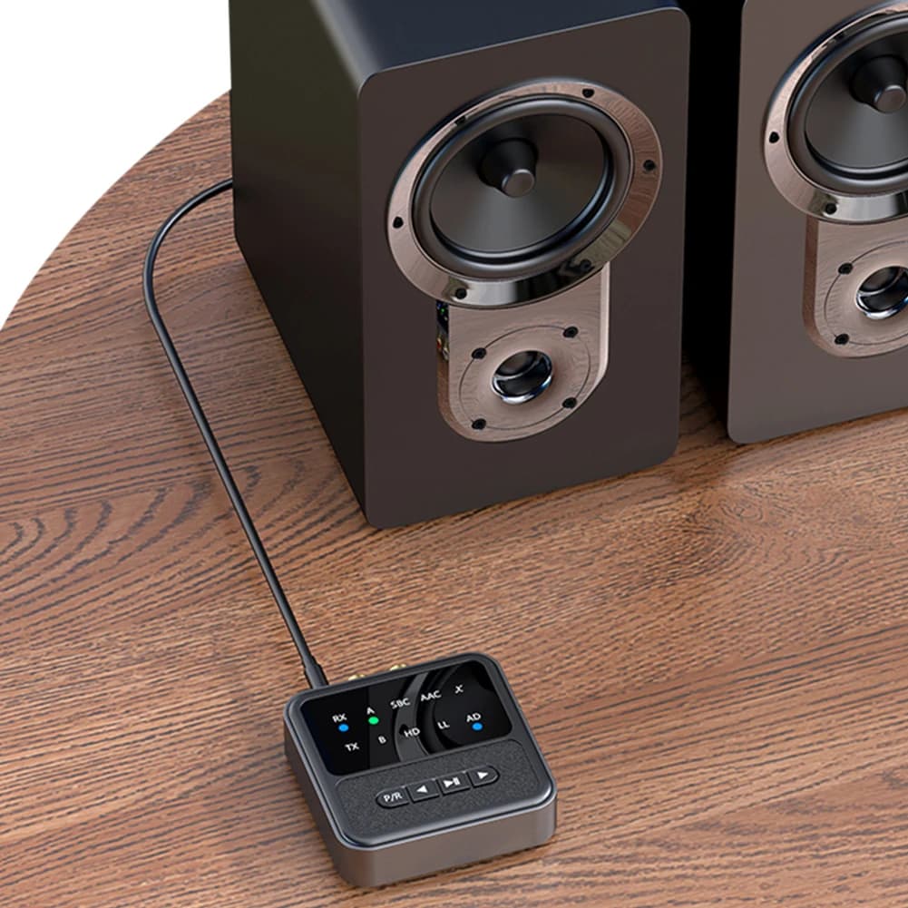 Trasmettitore e Ricevitore Compatibile con Bluetooth, Adattatore Bluetooth 5.4, Ricevitore e Trasmettitore Audio per Stereo Domestico/Altoparlanti