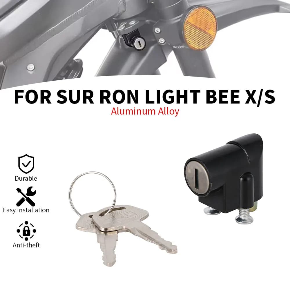 Motorcycles Accessories Handlebar Helmet Lock Security Portable Anti-theft Key For Surron Sur Ron Light bee X S Electric Bike