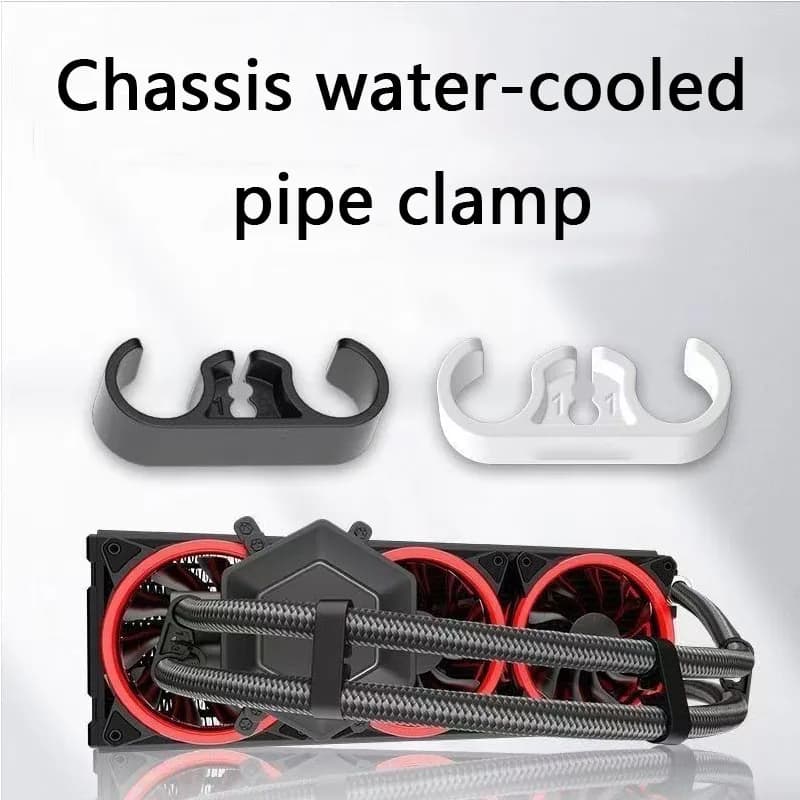 Cable comb clip of water-cooled row buckle radiator water-cooled pipe buckle chassis decoration and arrangement cable harness