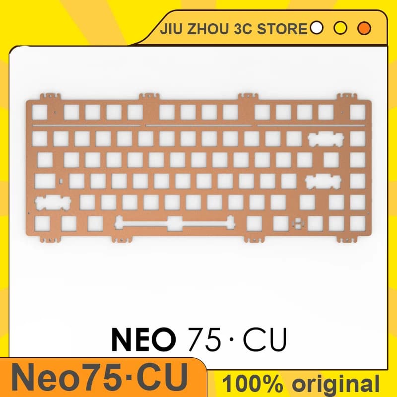 Hyperboring Neo75 CU Mechanical Keyboard Kit Positioning plate Mounting on PCB Aluminum Copper Brass PP PC Carbon Plate Custom Gift