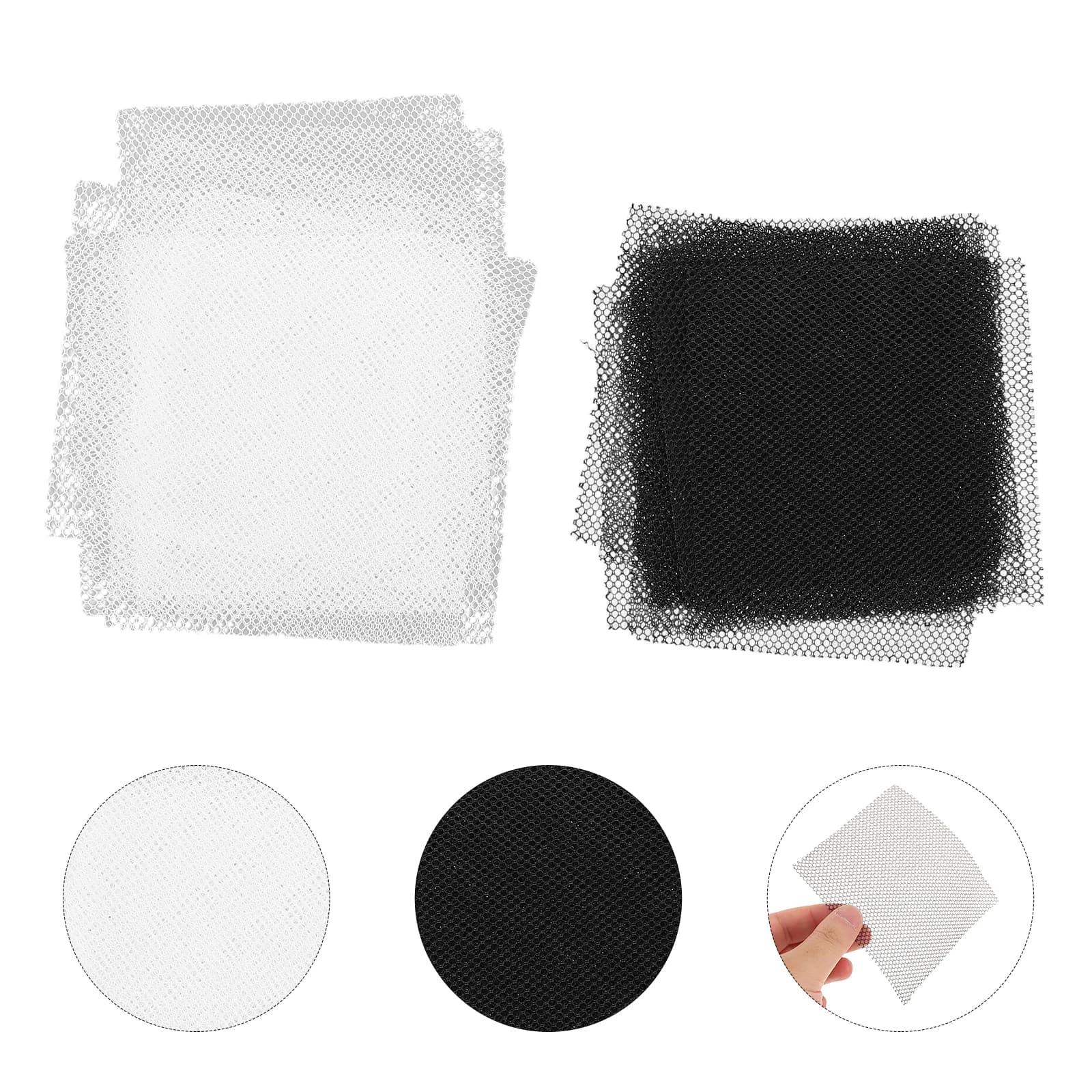 10pcs Fursuit Eye High Transparency Lightweight Mesh Sheets For Cosplay Costume Animal Mask Making Diy Crafts Fabric Accs