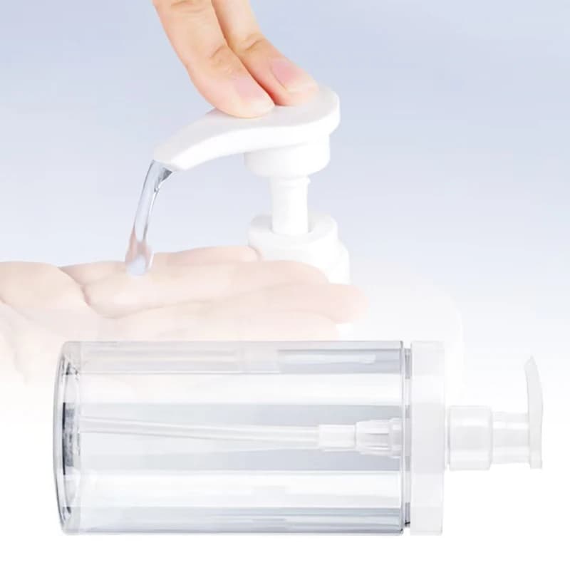 New 500/1000ml Pump Bottle Dispenser Refillable Bottles Wide Mouth Style Refillable Empty for Travel Shower Soap Storage Bottle