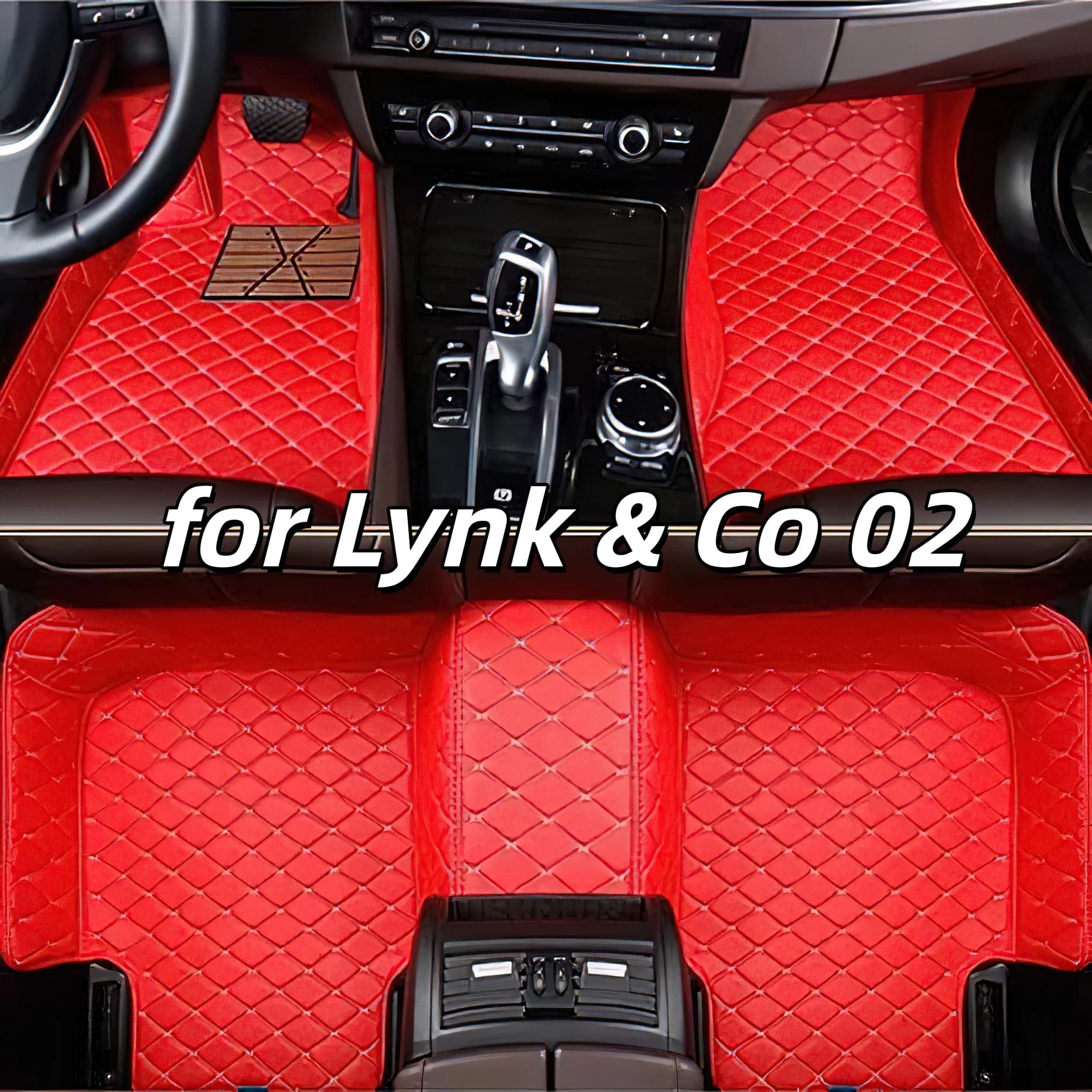 Accessori tappetini in pelle per auto adatti per Lynk & Co 02 new energy 2020 2021 2022 2023 2024 2025 set completo di tappeti per veicoli