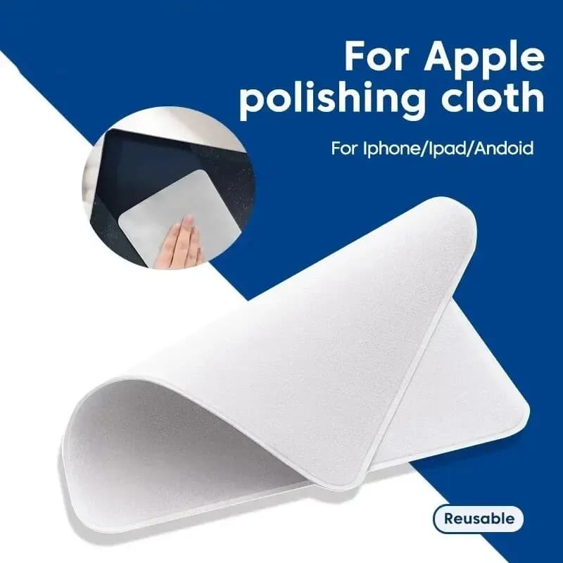 Per panno per lucidatura Apple tergicristallo per pulizia in microfibra 16CM 1: 1 panno per lucidare lo schermo del telefono originale per Tablet iPhone iPad