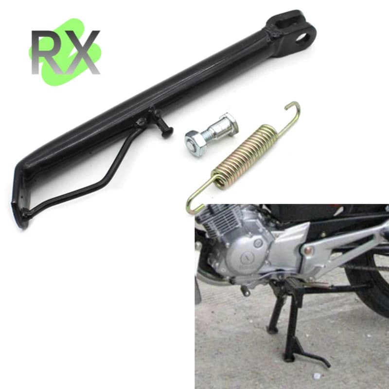 Motorcycle Kickstand Sidestay Side Stand Parking Racks Support Kit With Spring Bolt For YAMAHA YBR125 YBR 125 YS125 Side Support