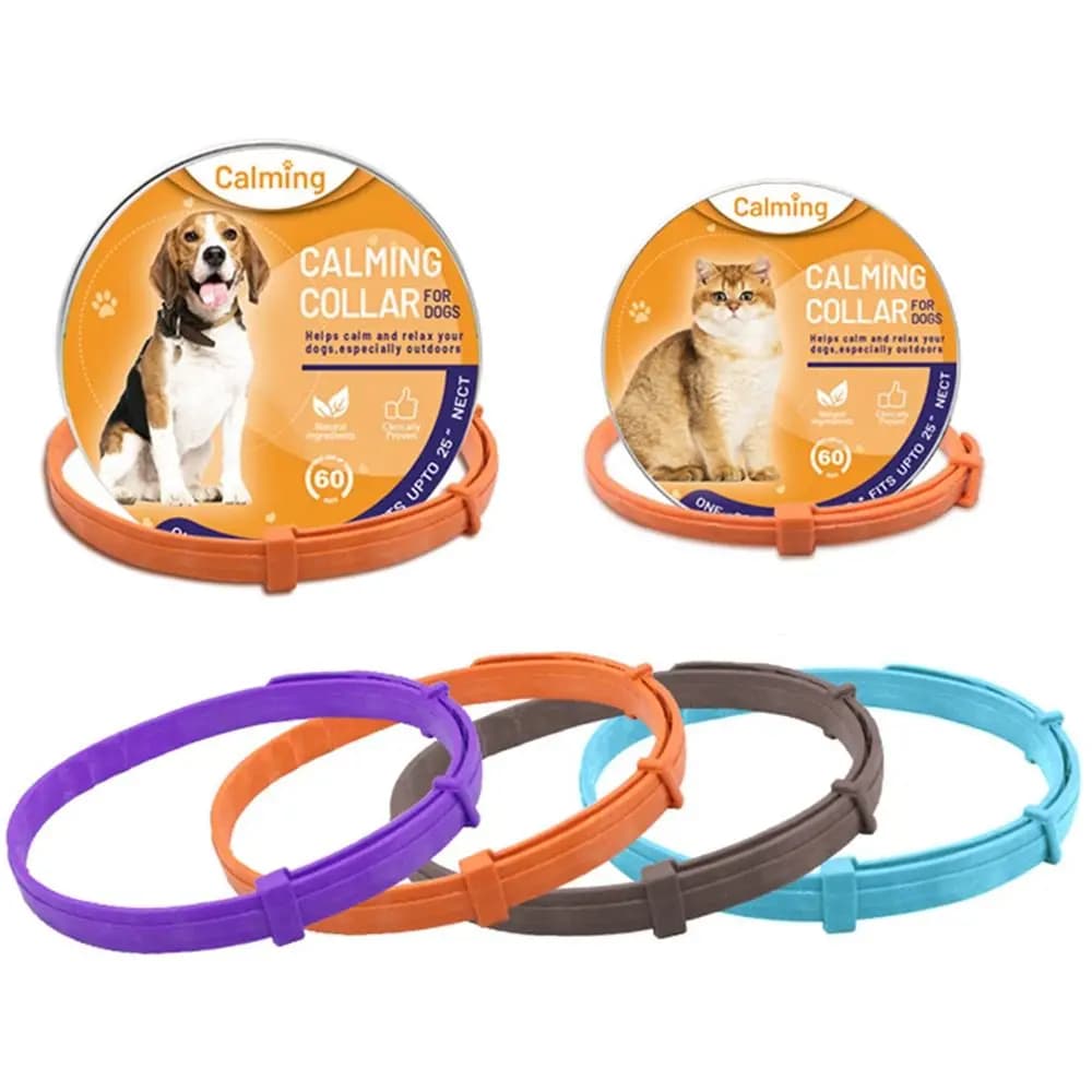 Collare calmante per animali domestici sollievo dall'ansia riduzione dello Stress Pacify lenitivo TPR collana per cani e gatti impermeabile regolabile fornitura per animali domestici