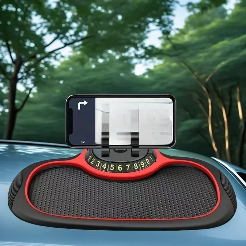 Anti-slip mat for car dashboard with phone holde, high temperature resistance, navigation holder for easy installation,