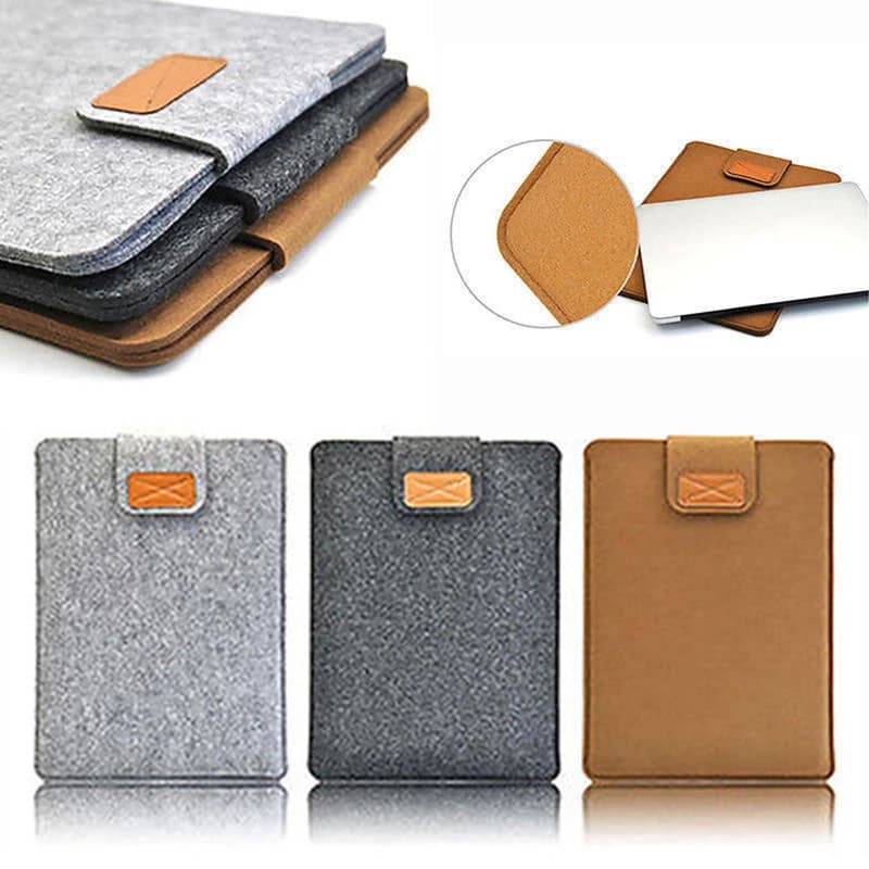 Custodia in Feltro Sottile per Tablet, Borsa Protettiva per MacBook Air Pro 11 13 15 Pollici, Colore Solido