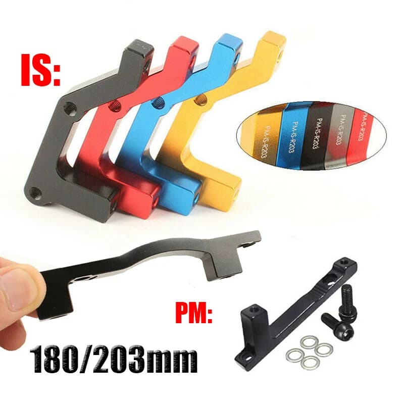 PM/IS Adattatore freno a disco per bicicletta 180mm 203mm Adattatore rotore bici Strada Mountain Bike Pinza freno a disco COnverter