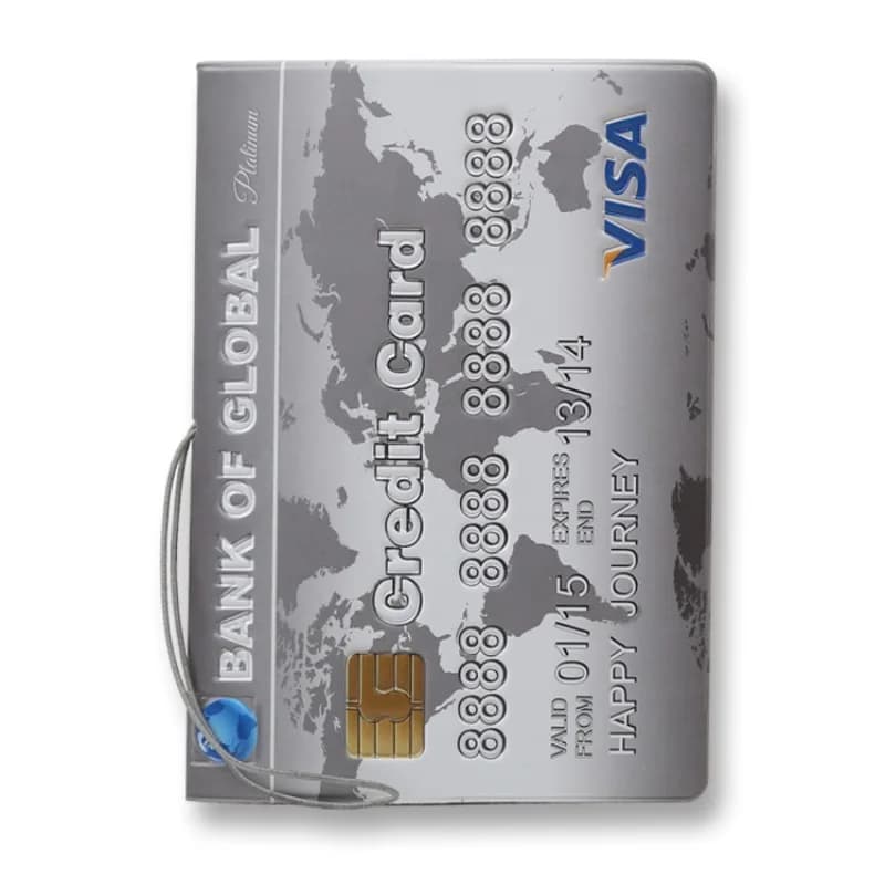 Custodia per passaporto con motivo per carte di credito da 1 pezzo per viaggi internazionali con protezione interna per passaporto con slot per carte di credito ID
