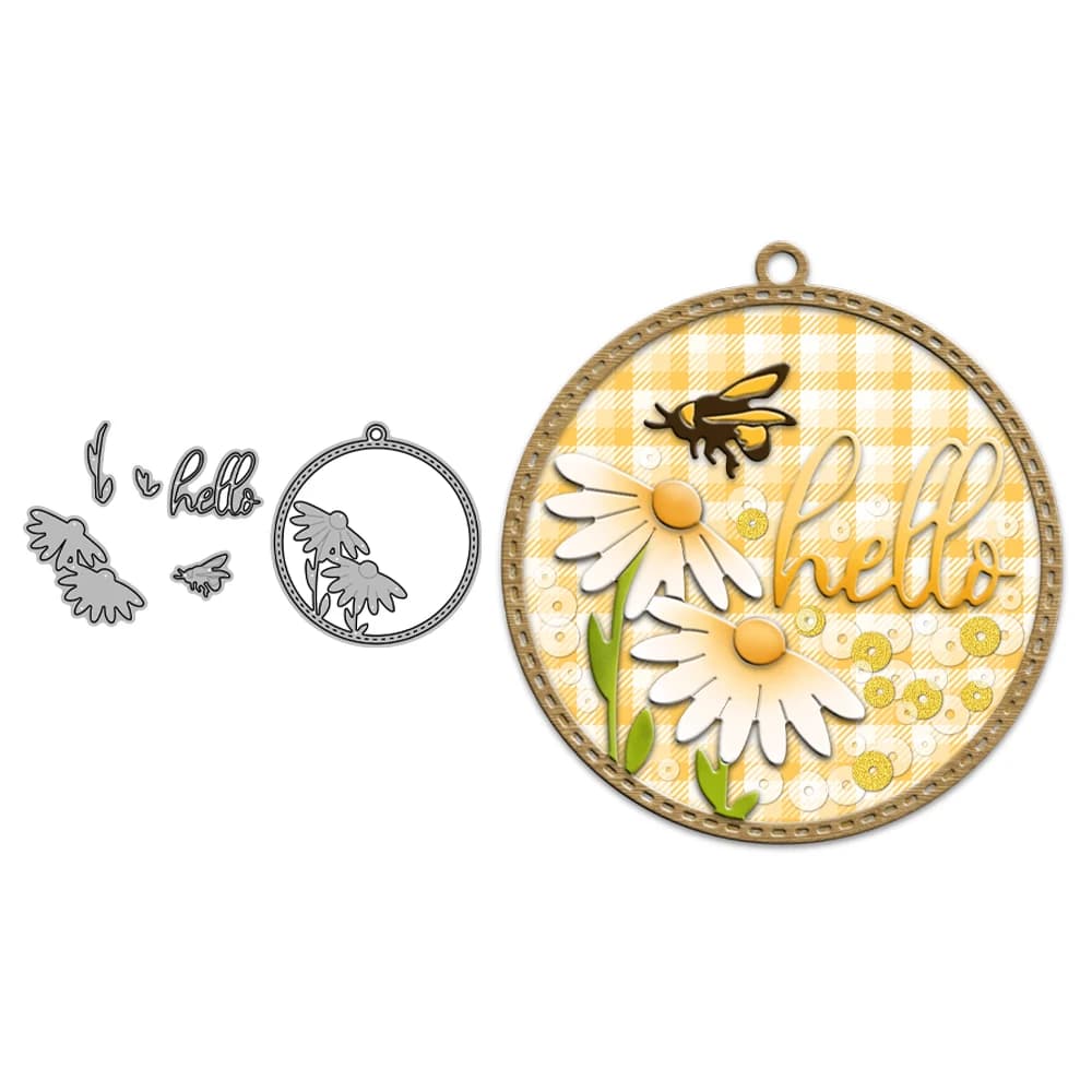 MangoCraft Spring Flowers Daisy Bee Shaker fustelle cancelleria fai da te forniture per Scrapbooking fustelle in metallo stampo per coltelli per carte