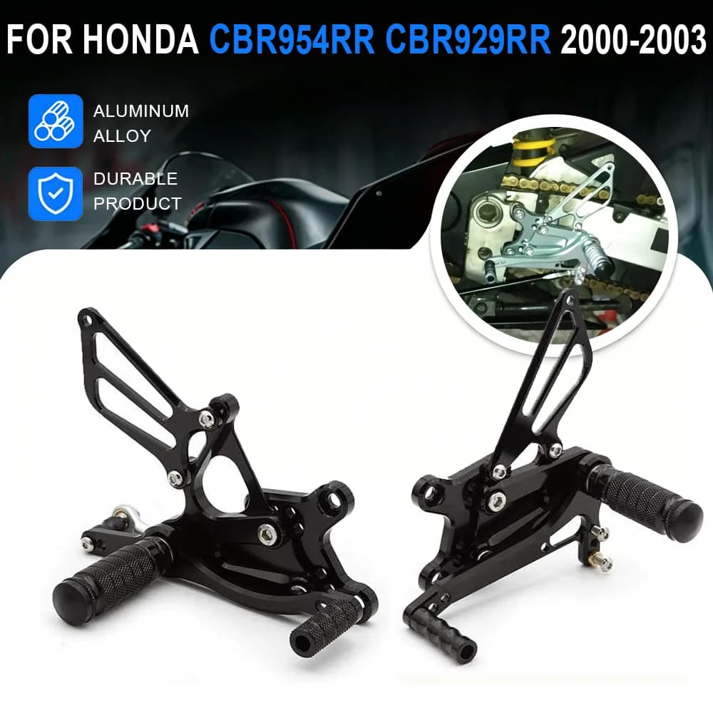 For Honda CBR954RR CBR929RR CBR 954RR 929RR CBR954 CBR929 RR 2000-2003 GP Shifter Motorcycle Rearset Footpeg Footrest Rear Set