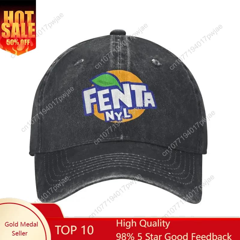 Cappellino da Baseball Casual da Uomo F-Fenta NYL - Snapback Regolabile, Cappello Estivo Traspirante con Protezione Solare, Logo Fenta NYL e Grafica a Foglia