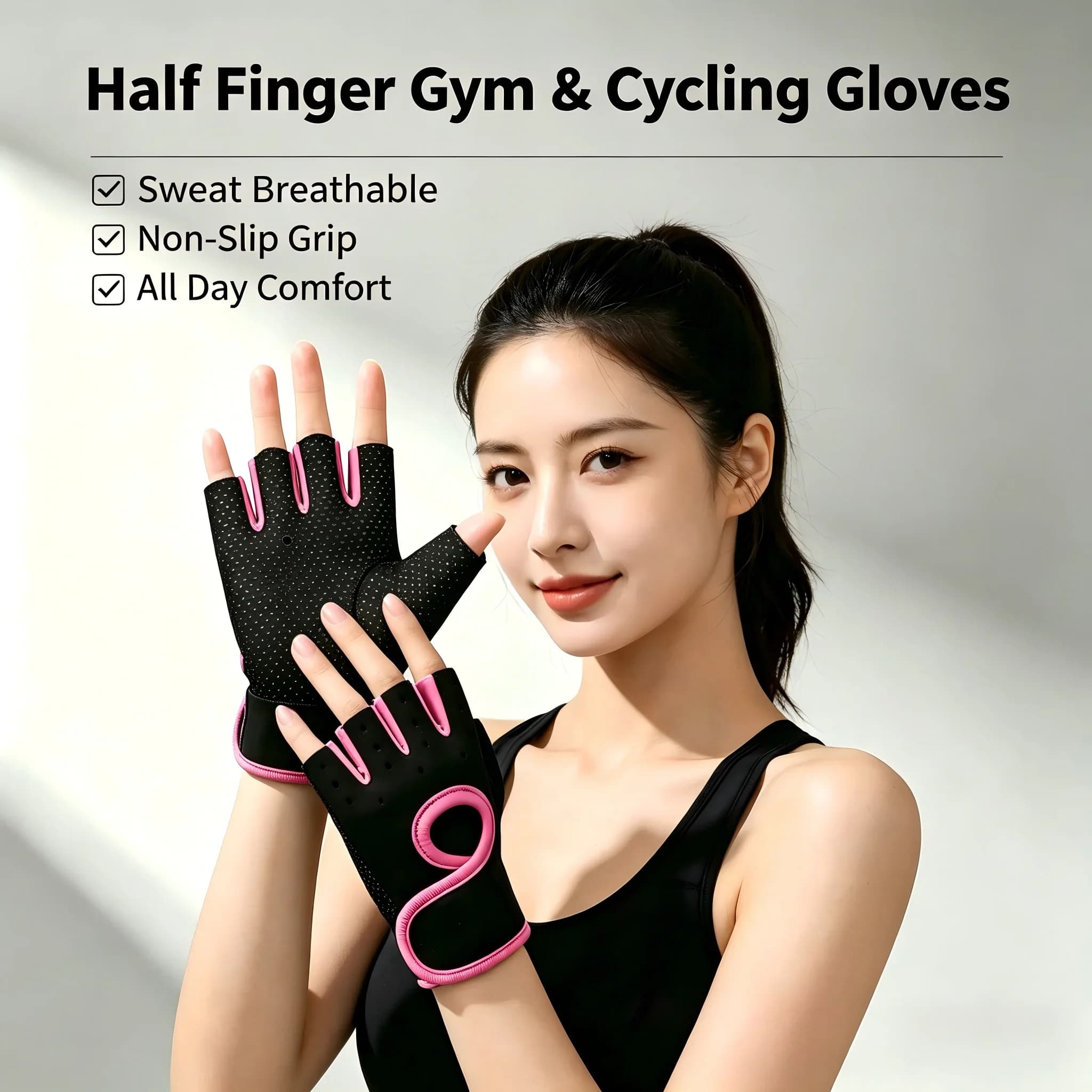 Fashionable half finger gloves for cycling outdoor mountaineering weight lifting fitness workout and protection
