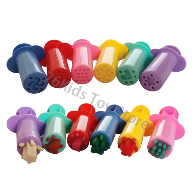 Estrusori creativi per tubi ad ago Accessori per pasta da gioco Stampi per bambini Artigianato d'arte fai-da-te Giocattoli Strumenti per modello di pasta per estrusione di argilla