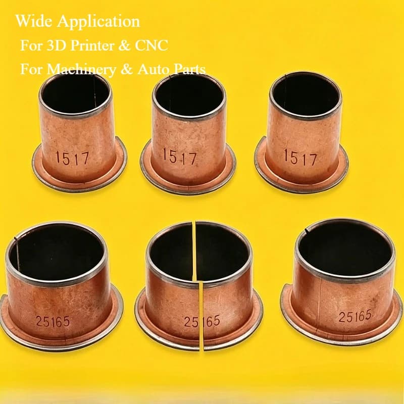 Self Lubricating Bearing Oil Free Copper Sleeve Wrapped Composite Bushing 3mm-45mm ID for 3D Printer CNC Hydraulic Parts 8X10X10