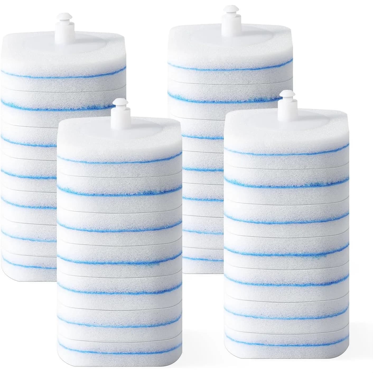 Disposable Toilet Brush Refills 28 Pack, Quick-Release Heads for Standard Handles, Bathroom Cleaning