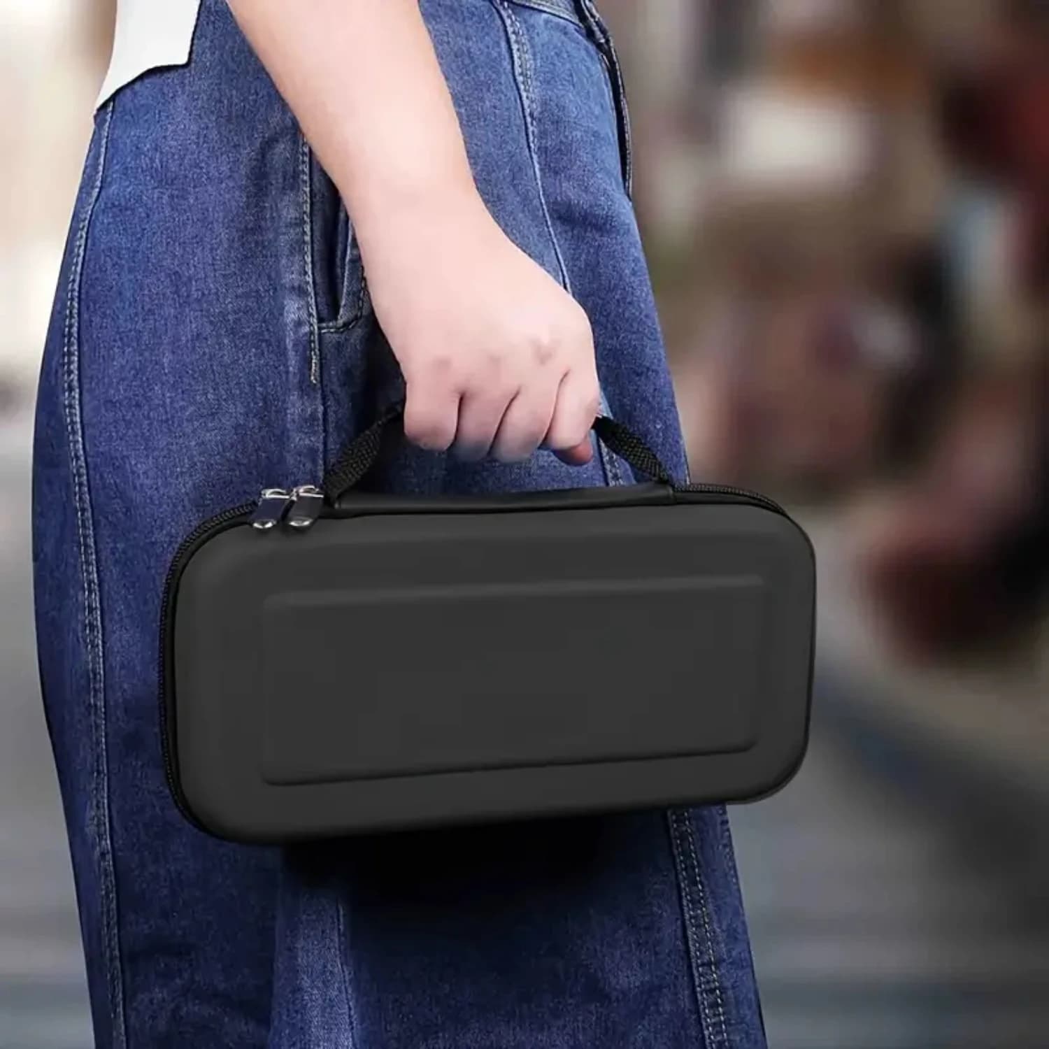 Custodia da trasporto rigida protettiva e resistente per Nintendo Switch OLED Nuovo modello - Soluzione di trasporto sicura per i giocatori - Comp